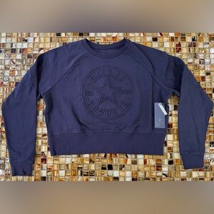 NWT Women's Dallas Cowboys Dark Navy Monotone Emblem Pullover Sweatshirt~XL~$70